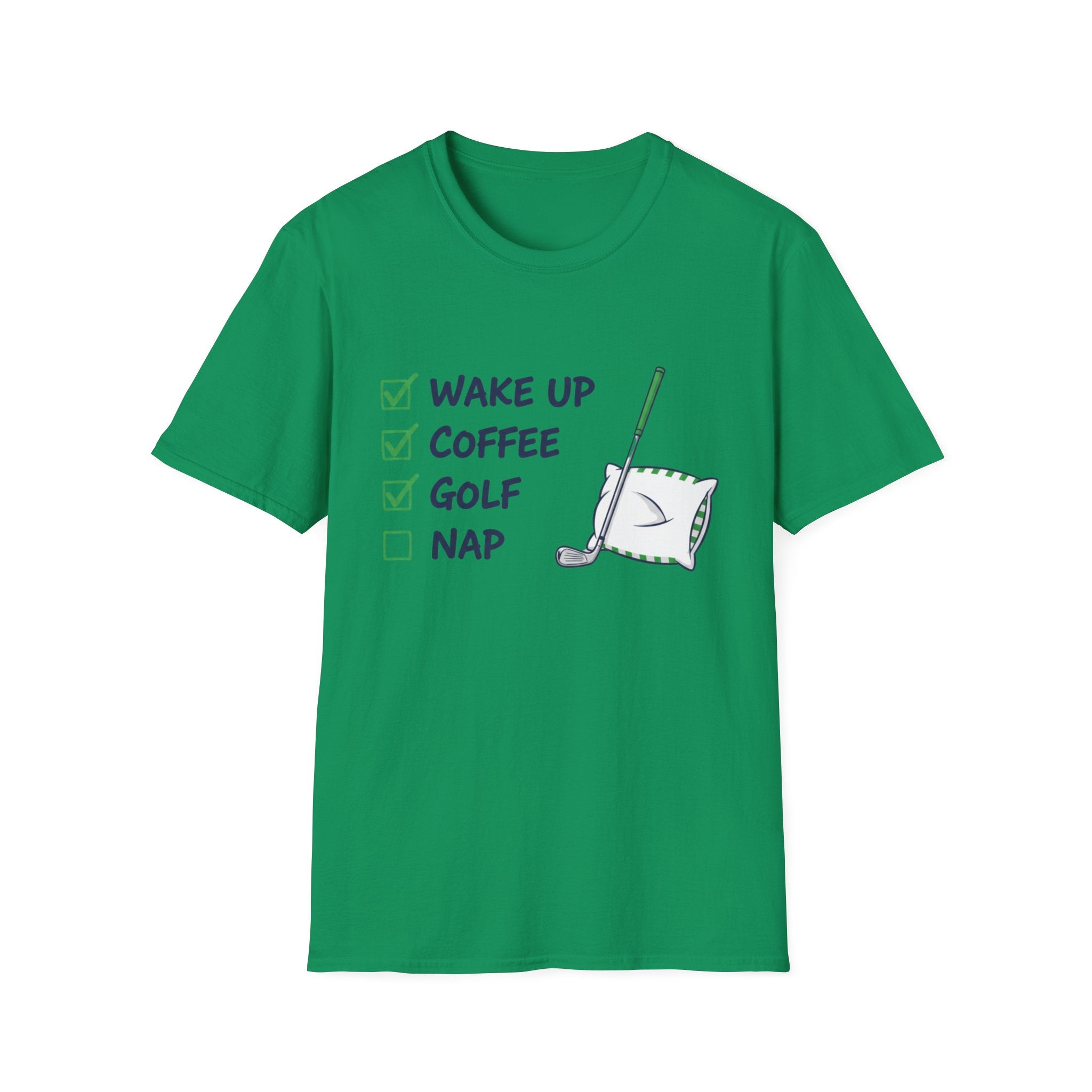 Wake Up Coffee Golf Nap T-Shirt